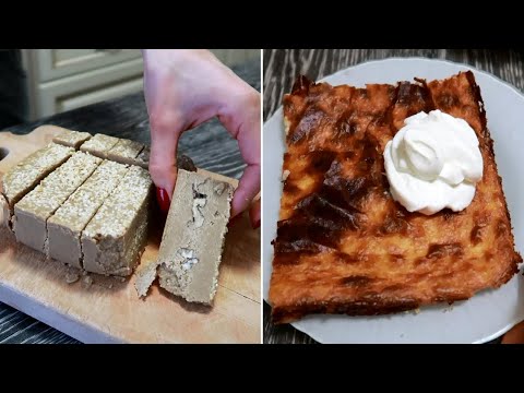 Видео: Халва и творожная запеканка без сахара и муки| Меню на день
