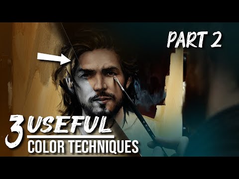 Видео: 3 ОТЛИЧНЫХ ТЕХНИКИ ЦВЕТА ДЛЯ НЕПРЯМОЙ масляной живописи — Учебное пособие