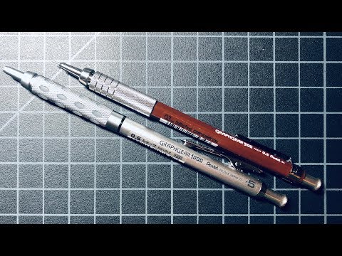 Видео: Pentel Graph Gear 500 и Graph Gear 1000: в чем разница?