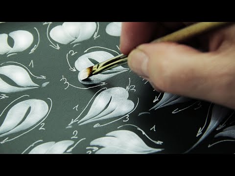 Видео: Видеокурс по Жостовской росписи для начинающих. Акрил. Художник Лариса Гончарова