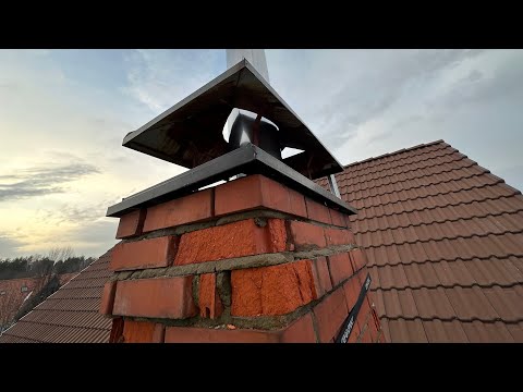 Видео: Ремонт дымохода. Падает кирпич с оголовка. Спасаем заказчика от беды с дымоходом. Трубочист Alex.