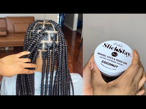 Видео: Делаем крупные косы без узлов с помощью геля Esha Slick & Slay Braid