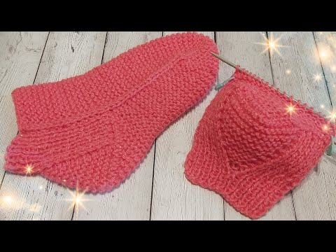 Видео: БЕСШОВНЫЕ носки на трёх спицах ✅ с удобной пяткой ☝️ как мы любим 🥰