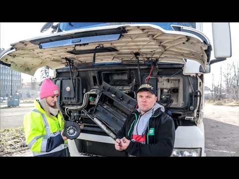 Видео: Замена мотора вентилятора MAN! Ола сказала, что легко справится с ремонтом сама!!!