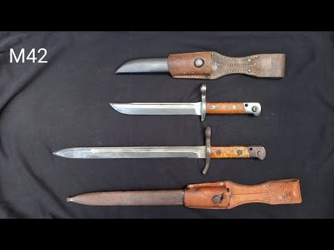 Видео: М42 финский штык нож обр.1942 г. M42 puukkopistin