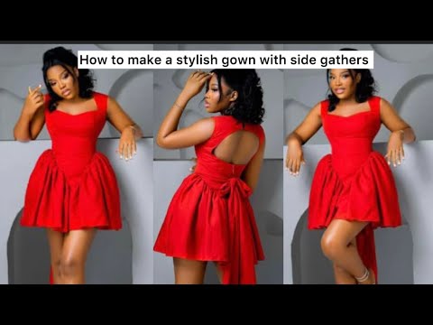 Видео: Сделай сам: как сшить стильное платье с боковыми сборками #как #шитье