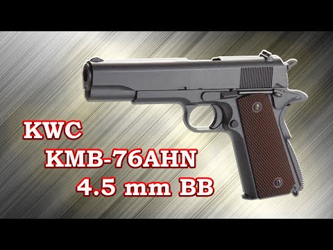 Видео: KMB-76AHN. Обзор пневматической реплики пистолета Кольт 1911А1 от KWC на СО2.