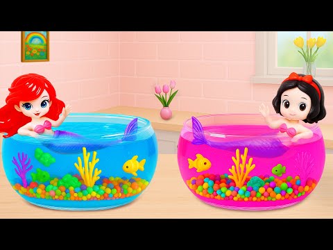 Видео: Приятного приготовления миниатюрного желейного торта «Принцесса-русалочка» 🐠 ЛУЧШИЙ желейный десе...