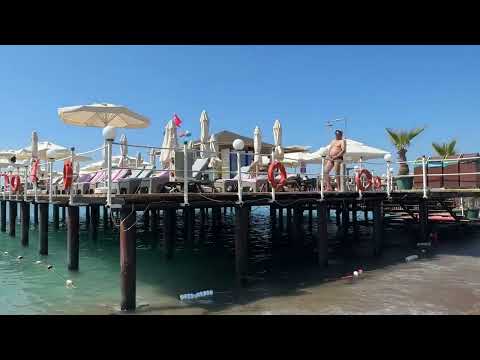 Видео: Fame Residenz Lara & Spa. Strand. Береговая линия и пляжи отелей  Delphin Palas, Imperial, Diva.