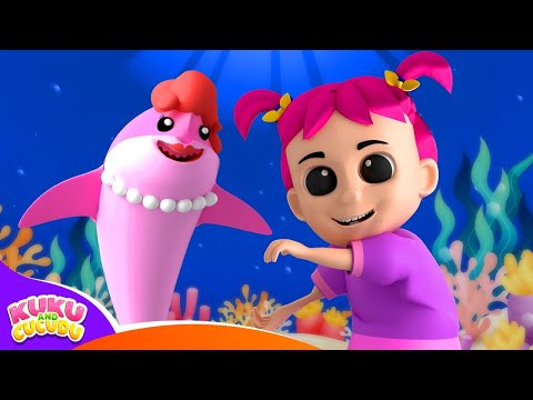 Видео: Семья Пальчиков – Бэби Шарк 🦈 | Детские песни – Kuku and Cucudu | Сборник 3D