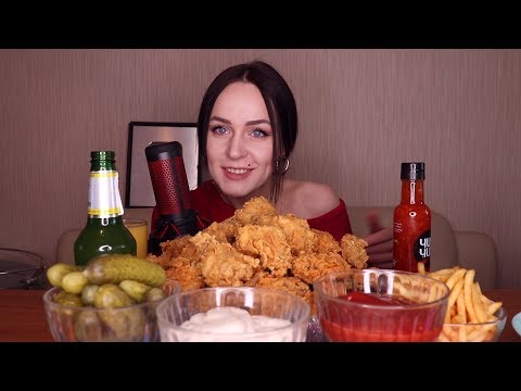 Видео: Eating (asmr) | 50 крыльев как в KFC | 50 wings KFC | не mukbang