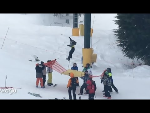 Видео: Происшествия на горнолыжных подъемниках.