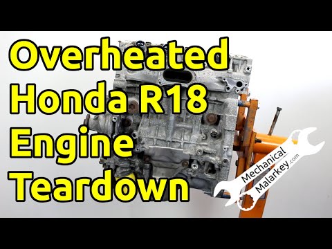 Видео: Разборка перегретого двигателя Honda R18