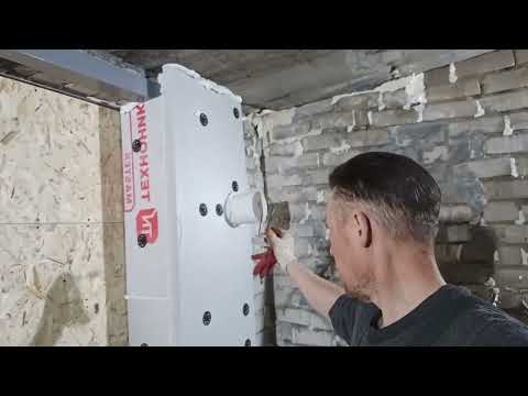 Видео: Приточная вентиляция в гараже. Монтаж, финал по утеплению передней стены.