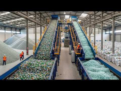 Видео: Как это сделано: Как перерабатывают 500 миллиардов стеклянных бутылок в год