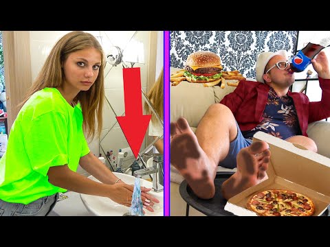 Видео: ХОРОШИЕ VS ПЛОХИЕ ПРИВЫЧКИ ! *Разгромили квартиру Лены* Крэйзи лайф