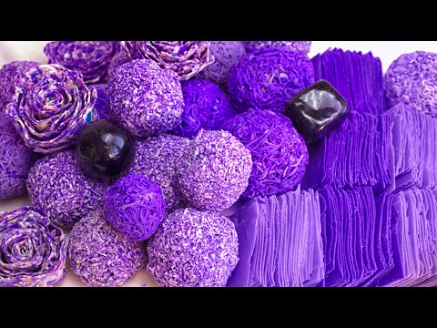 Видео: Переработанное мыло ♻ Мыльные слайсы 🧼 Хрустящие шары и цветы 💜