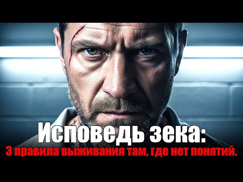 Видео: Исповедь зека: 3 правила выживания там, где нет понятий.