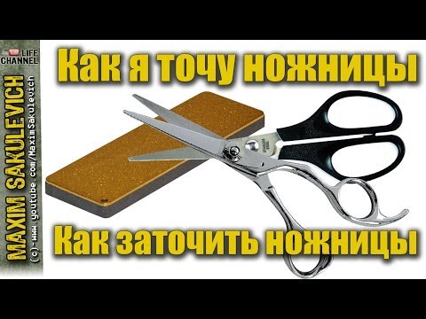 Видео: Как я точу ножницы (Как заточить ножницы) Как правильно точить ножницы