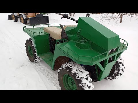 Видео: Полноприводный квадроцикл с двигателем лифан 17л.с. Часть 2
