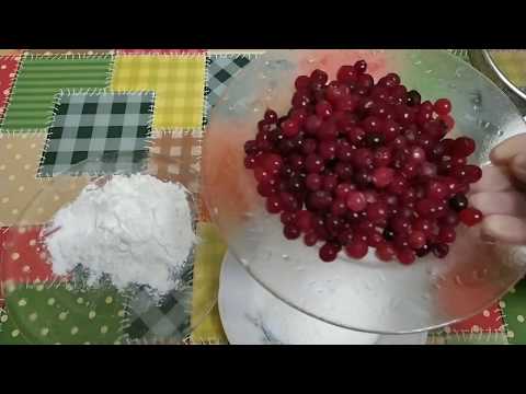 Видео: Клюквенный кисель очень  быстрый и простой рецепт