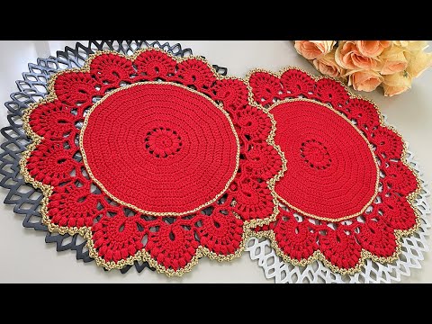 Видео: Салфетка для сервировки крючком l Эдуард Петрушин