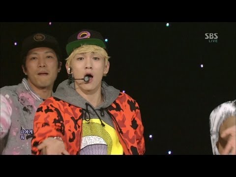 Видео: SHINee [Beautiful] @SBS Inkigayo Популярная песня 20130224