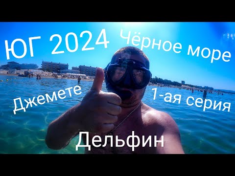 Видео: Подводная съёмка Черного моря.Приплыл Дельфин.Джемете.Пляж Фея-2.4К.1-ая серия.Июль 2024