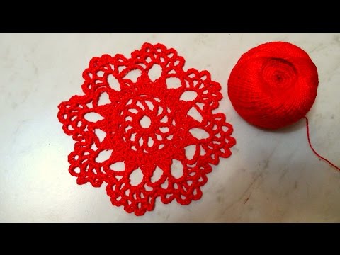 Видео: Красивый мотив крючком. Beautiful crochet motif.