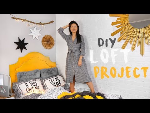 Видео: LOFT PROJECT #12 ПЕРЕДЕЛКА ИЗ ДИВАНА В КРОВАТЬ Новогодний ДЕКОР комнаты