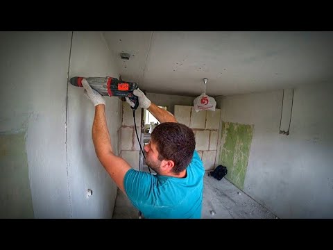 Видео: Замена проводки в квартире за 1 день. Получится? Кирпичный дом.
