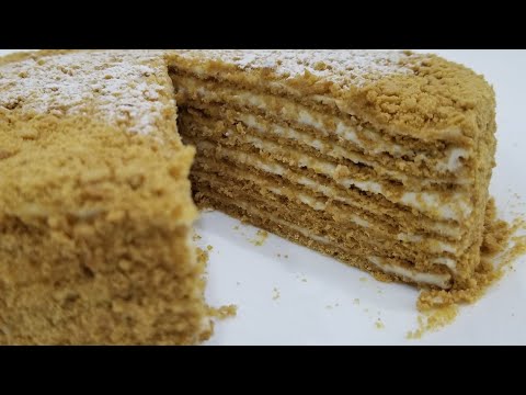 Видео: торт МЕДОВИК цельнозерновой/whole grain honey cake/MEDOVİK