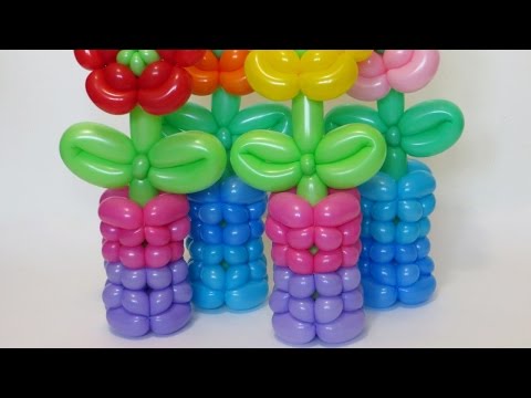 Видео: Ваза из двух шаров / Woven vase of balloons (Subtitles)