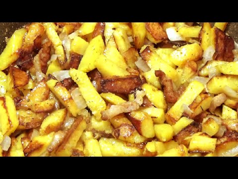 Видео: Как вкусно пожарить картофель на сковороде с салом