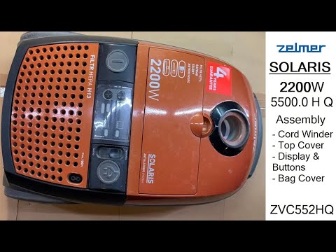 Видео: Процесс сборки пылесоса Zelmer SOLARIS TWIX 2200W 5500.0 H Q (ZVC552HQ)