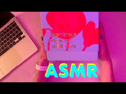 Видео: АСМР Весенний бьюти- бокс Золотое яблоко / ASMR Spring Mood Edition beauty box Gold Apple