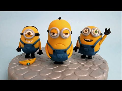 Видео: Миньоны из помадки или глиняной начинки для торта