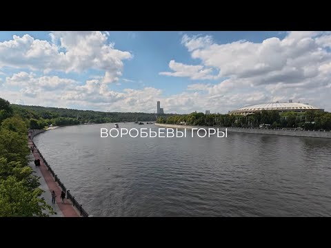 Видео: ВОРОБЬЕВЫ ГОРЫ. Прогулка на обеде по набережной