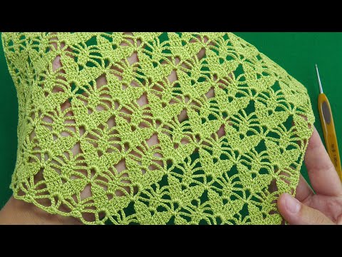 Видео: Цветочный УЗОР КРЮЧКОМ легкое ВЯЗАНИЕ для начинающих  SUPER EASY Pattern Crochet for beginners