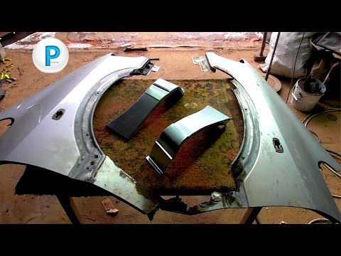 Видео: Восстановление сгнивших крыльев Опель Зафира