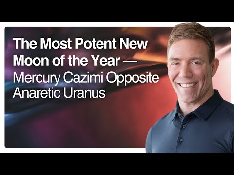 Видео: Самое мощное новолуние года — Меркурий Казими в оппозиции к Анаретическому Урану