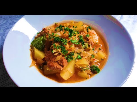Видео: Мясо с овощами слоями
