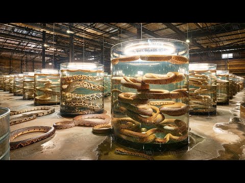 Видео: Они Выращивают Змей Как Мы Выращиваем Куриц. Почему Фермеры Сходят с Ума и Покупают Миллионы Змей?