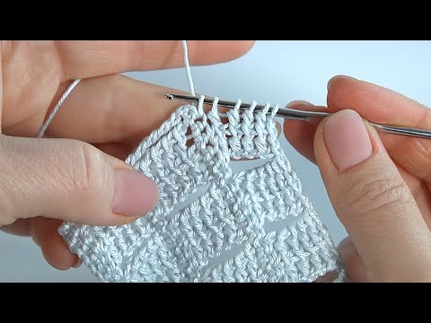 Видео: Уникальный приём в вязании КРЮЧКОМ/Нежный и ПРОСТОЙ УЗОР крючком для всего/Авторская разработка