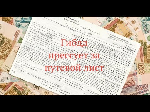 Видео: ГИБДД прессует за путевой лист! Что делать?