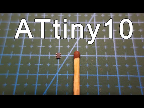 Видео: ATtiny10 - самый маленький AVR микроконтроллер. Обзор, программирование USBasp программатором