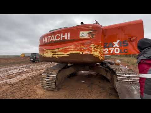 Видео: Слабая гидравлика. Глохнет ДВС . HITACHI ZX270LC