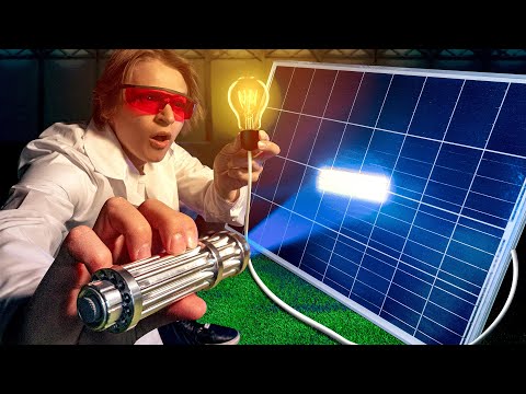 Видео: Включил лампочку при помощи лазера