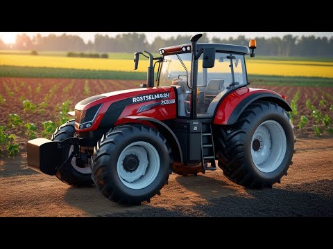 Видео: Rostselmash 2028 — новый уровень мощности и технологий! Трактор будущего уже здесь!»