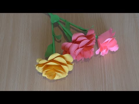 Видео: Как Сделать Красивую Розу из Бумаги